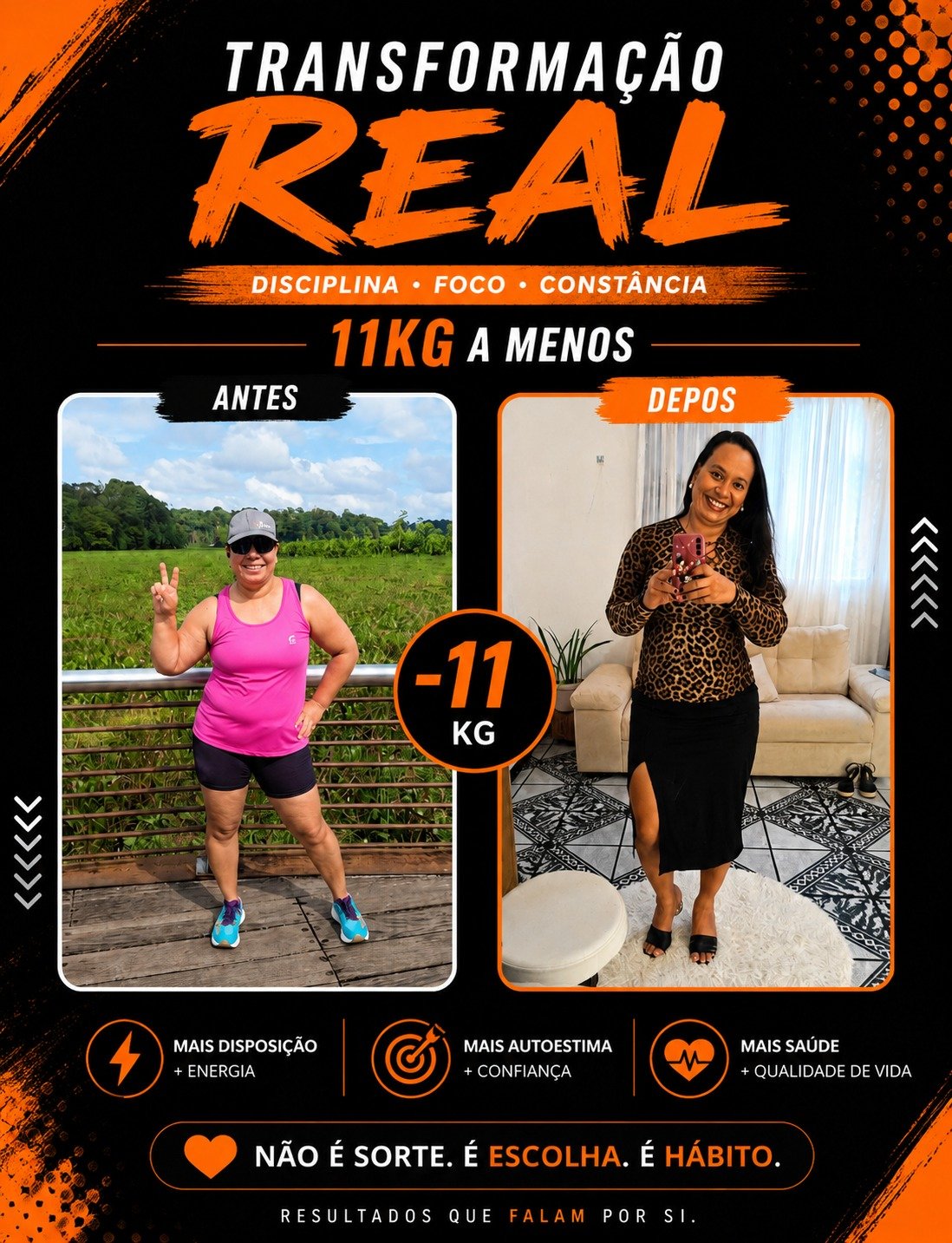 Resultado Antes e Depois